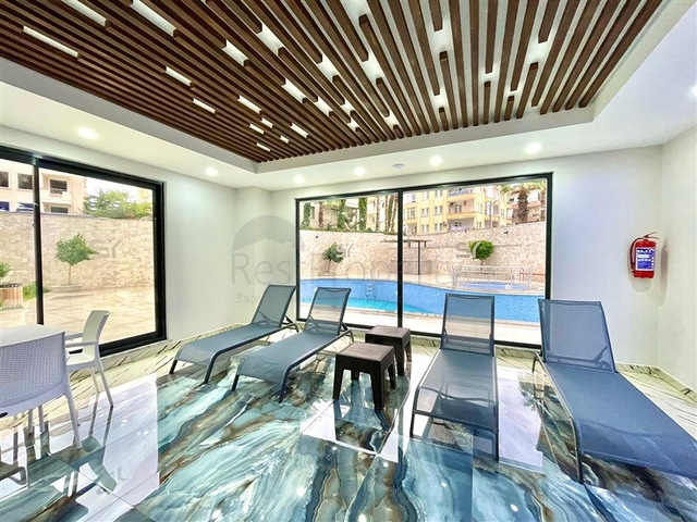 Уютная двухкомнатная квартира в жилом комплексе в центре Алании