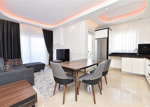 Меблированная квартира 1+1 в Махмутларе с видом на море