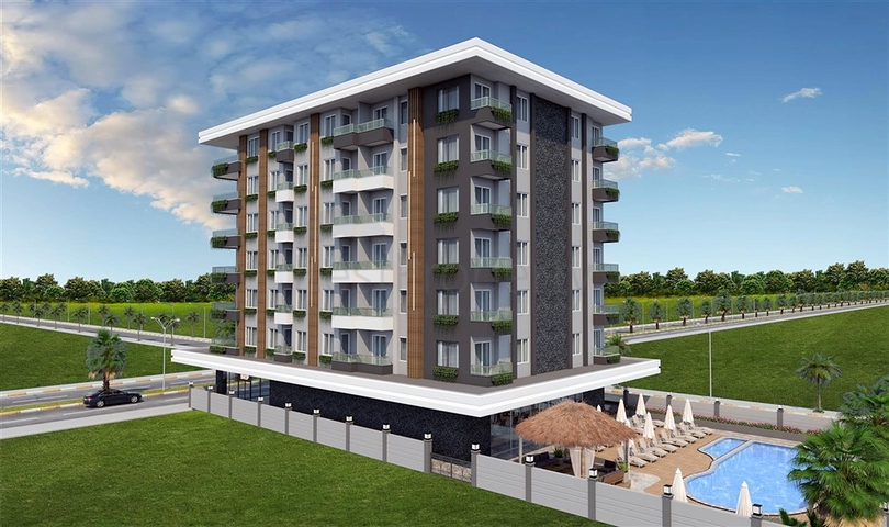 Новый проект районе пляжа Клеопатра в 200 м от моря