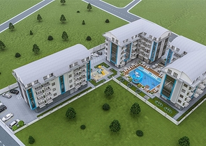 Квартира 1+1 в районе Оба