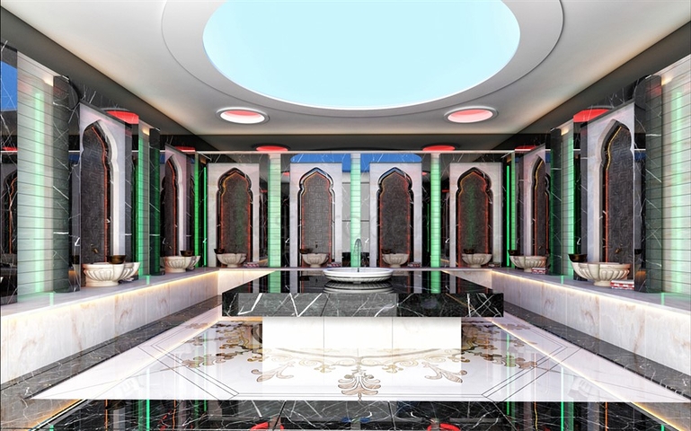 Квартиры в строящемся комплексе с отельной инфраструктурой в районе Авсаллар 