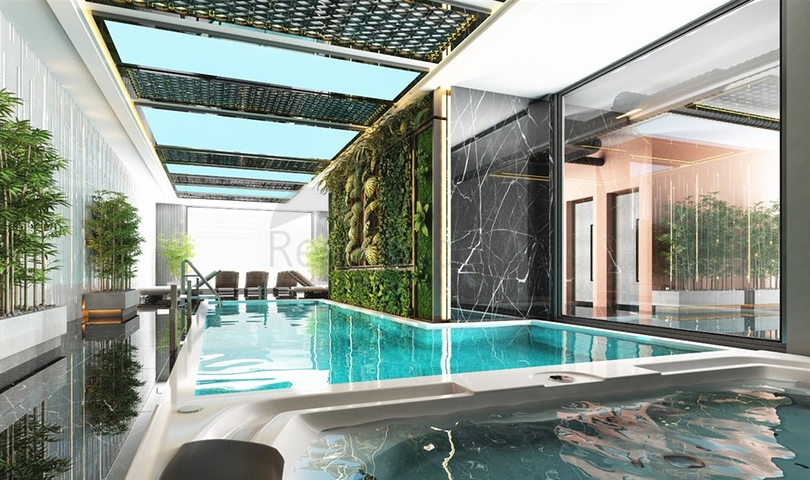 Квартиры в строящемся комплексе с отельной инфраструктурой в районе Авсаллар 