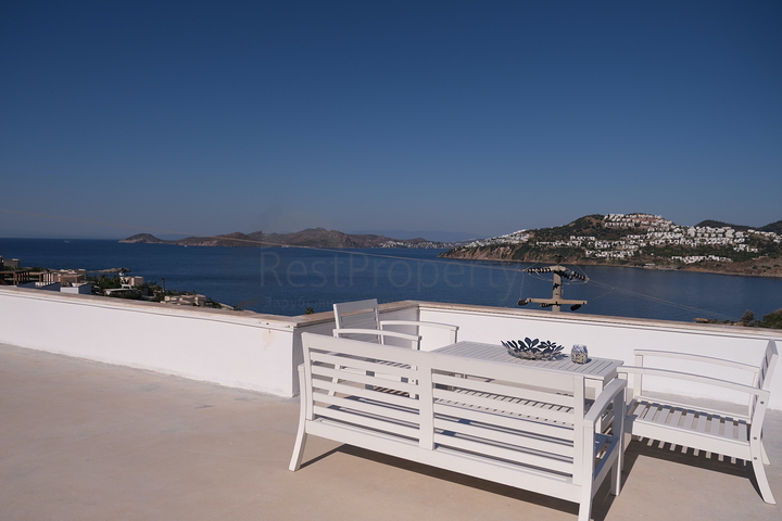 Видовые апартаменты 2+1 с террасой в районе Коюнбаба