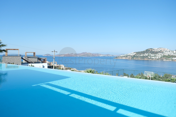 Видовые апартаменты 2+1 с террасой в районе Коюнбаба