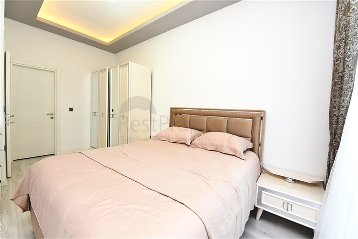 Квартира 2+1 с мебелью и техникой в новом комплексе в районе Инжекум 