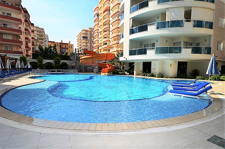 Апартаменты 2+1 в 300 метрах от Средиземного моря в Махмутларе 