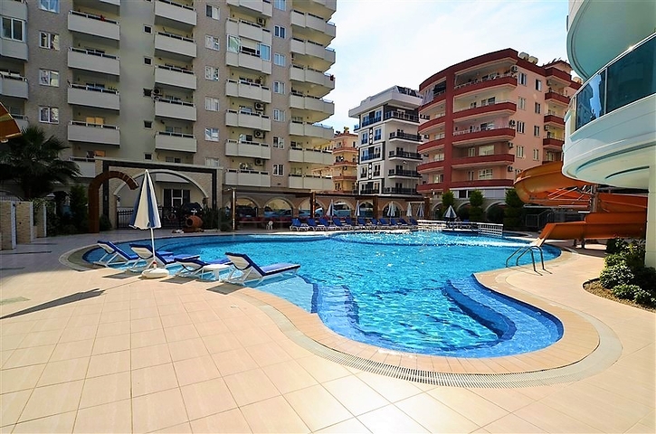 Апартаменты 2+1 в 300 метрах от Средиземного моря в Махмутларе 