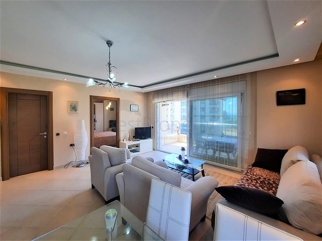 Квартира планировкой 1+1 с видом на море в районе Кестель