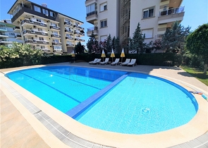 Квартира планировкой 1+1 с видом на море в районе Кестель