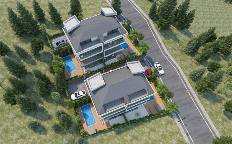 Роскошный проект вилл в Каргыджаке