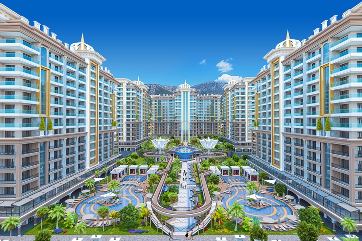 Премиальная квартира 1+1 в Махмутларе c собственной террасой 