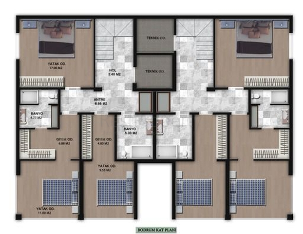 Проект из резиденций с панорамным видом на море и горы в районе Гюндуан