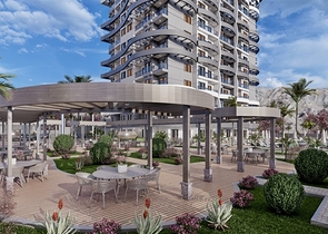 Продается квартира 1+1 в районе Махмутлар