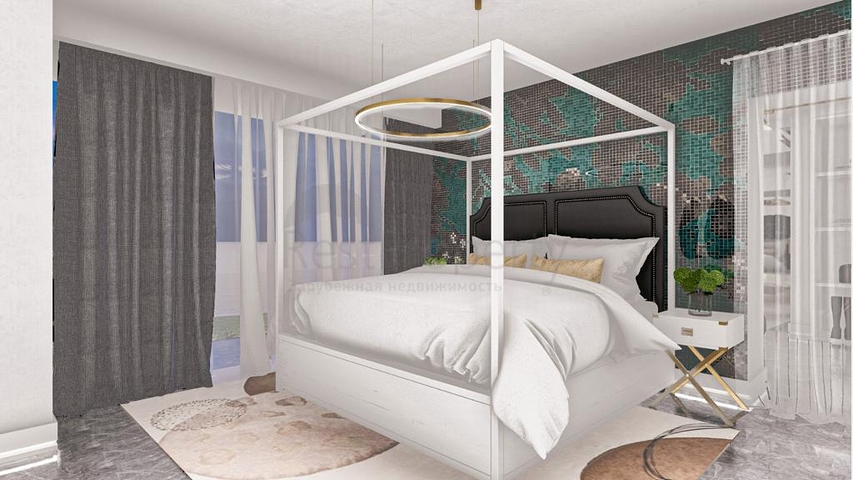 Шикарная вилла 4+1 с панорамным видом на море и на крепость 