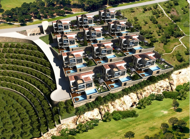 Шикарная вилла 4+1 с панорамным видом на море и на крепость 