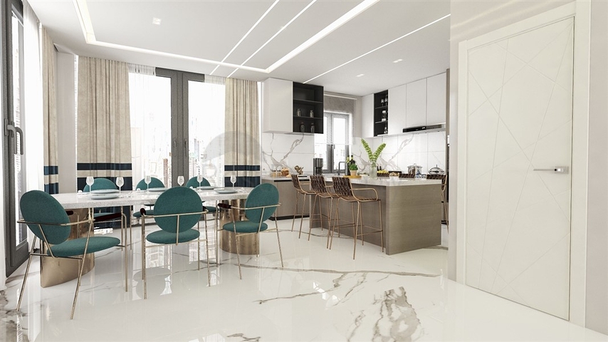 Проект виллы в районе Турклер в 150 м от моря