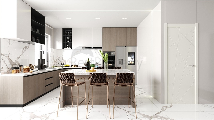 Проект виллы в районе Турклер в 150 м от моря