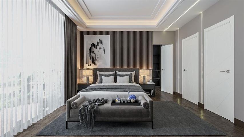 Проект виллы в районе Турклер в 150 м от моря