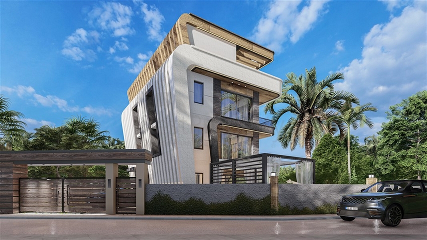 Проект виллы в районе Турклер в 150 м от моря