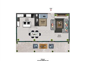 Проект виллы в районе Турклер в 150 м от моря