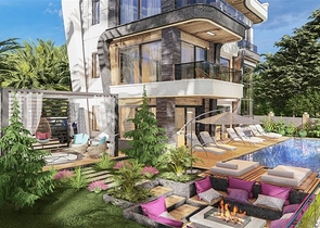 Проект виллы в районе Турклер в 150 м от моря