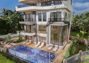 Проект виллы в районе Турклер в 150 м от моря