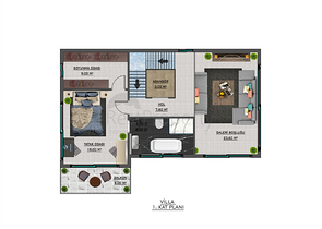 Проект виллы в районе Турклер в 150 м от моря