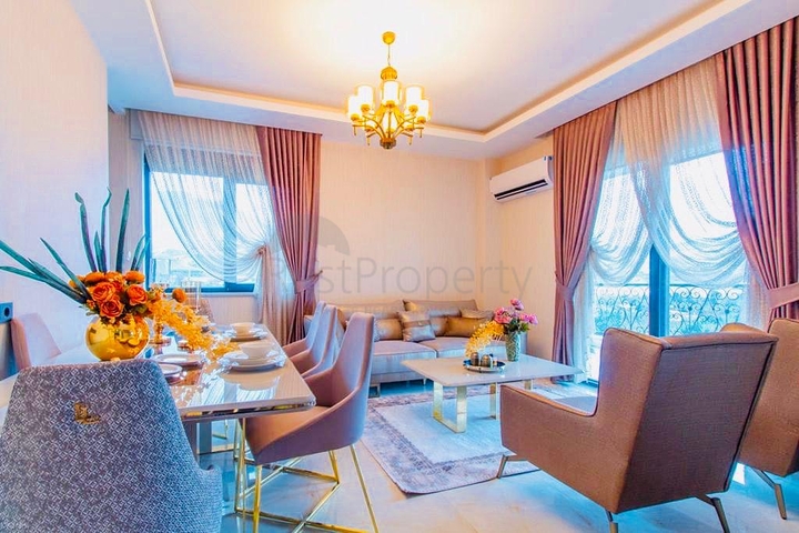 Пентхаус 2+1 с мебелью в 400 м от пляжа Каргыджак