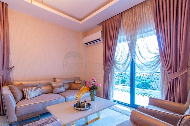 Пентхаус 2+1 с мебелью в 400 м от пляжа Каргыджак