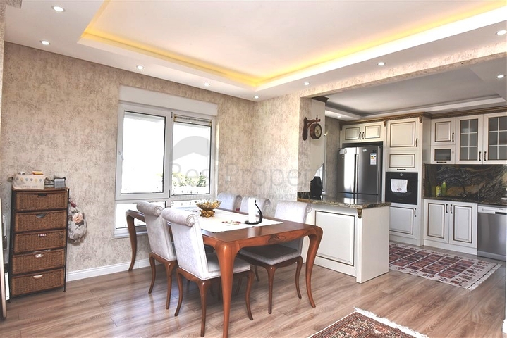 Пентхаус 4+1 с открытым видом на море и Аланийскую крепость