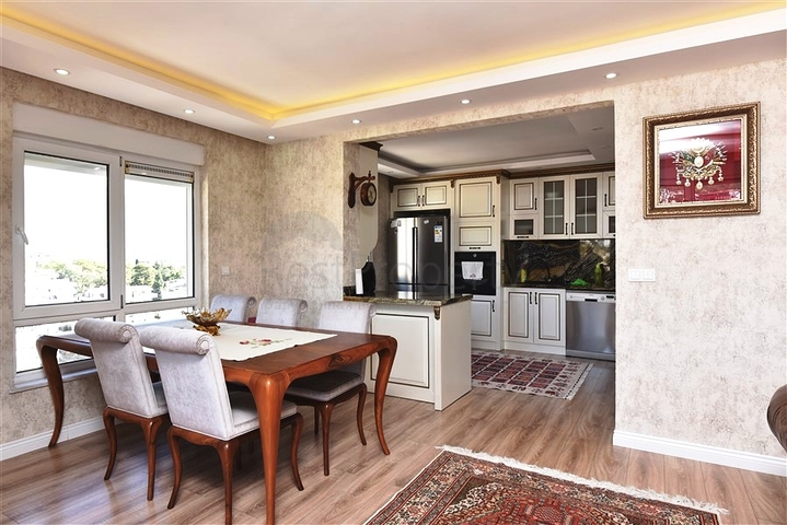 Пентхаус 4+1 с открытым видом на море и Аланийскую крепость