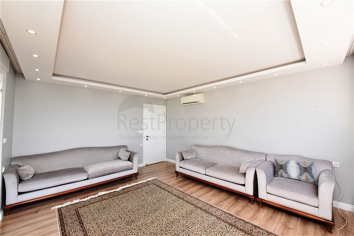 Пентхаус 4+1 с открытым видом на море и Аланийскую крепость