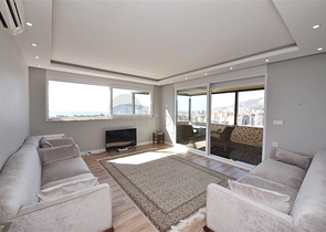 Пентхаус 4+1 с открытым видом на море и Аланийскую крепость