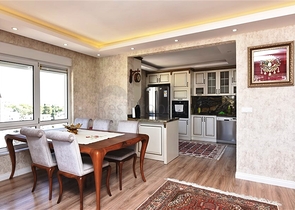 Пентхаус 4+1 с открытым видом на море и Аланийскую крепость