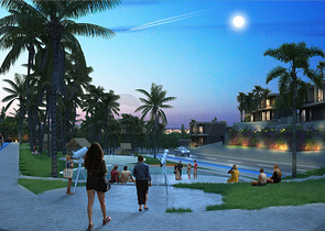 Новый инвестиционный проект в окружении леса на этапе котлована в районе Богазичи