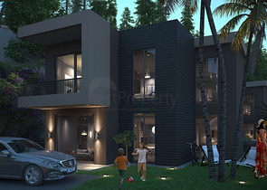 Новый инвестиционный проект в окружении леса на этапе котлована в районе Богазичи