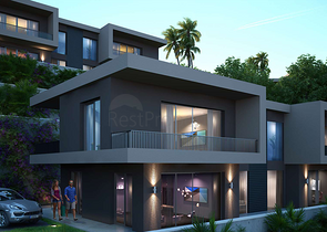 Новый инвестиционный проект в окружении леса на этапе котлована в районе Богазичи