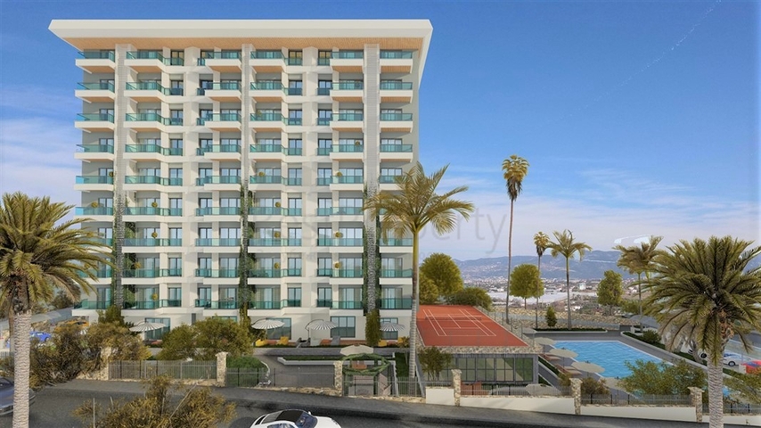 Апартаменты 1+1 в районе Махмутлар 