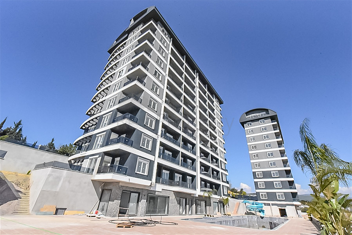 Двухкомнатная квартира с панорамным видом в Авсалларе