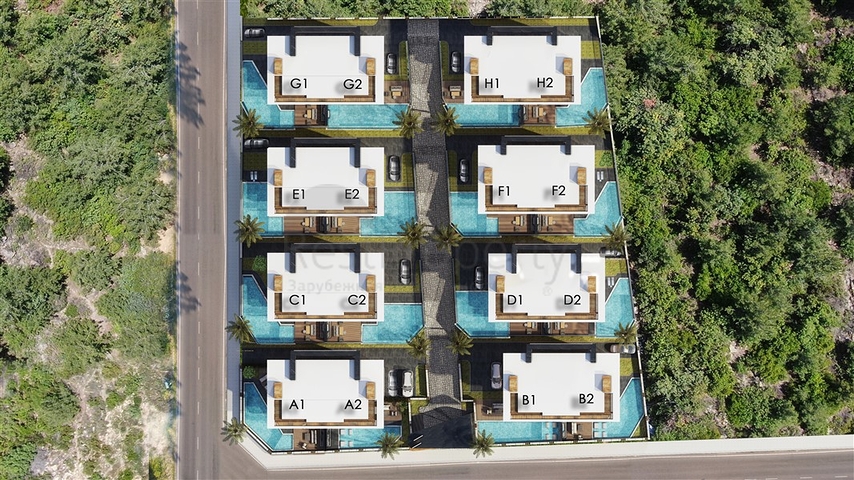 Проект премиальных вилл в районе Оба