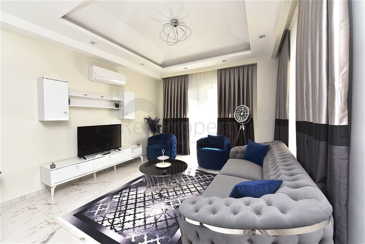 Садовый дуплекс в центре Алании