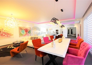 Шикарная вилла планировкой 4+1 с новой мебелью в современном стиле 