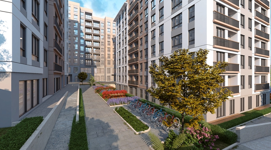 Проект на стадии строительства на берегу Мраморного моря