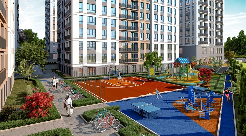 Проект на стадии строительства на берегу Мраморного моря