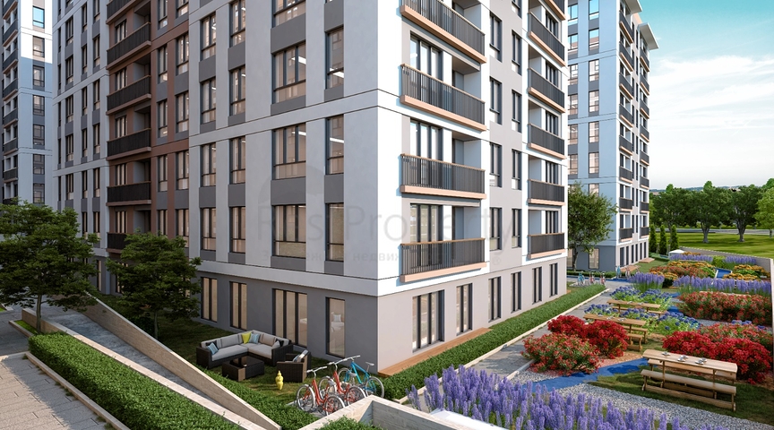 Проект на стадии строительства на берегу Мраморного моря