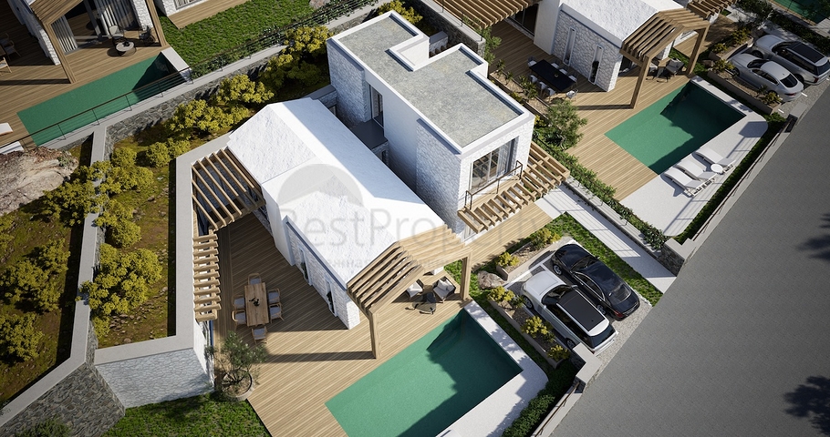 Отдельно стоящие виллы с уникальной архитектурой в районе Гюмюшлюк