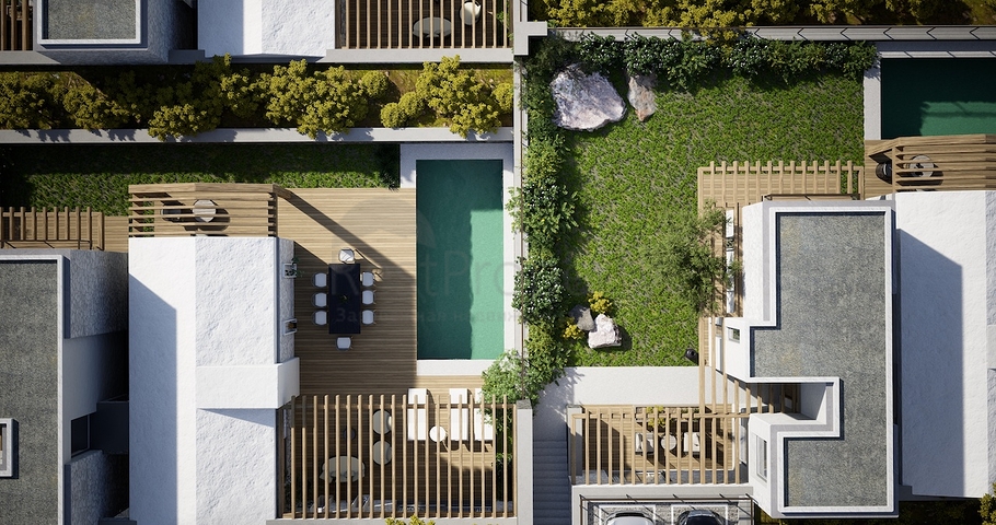 Отдельно стоящие виллы с уникальной архитектурой в районе Гюмюшлюк