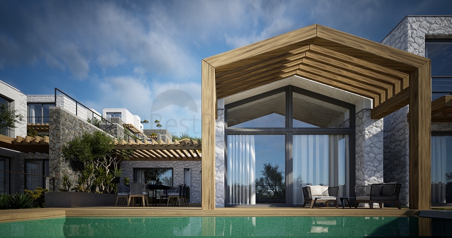 Отдельно стоящие виллы с уникальной архитектурой в районе Гюмюшлюк