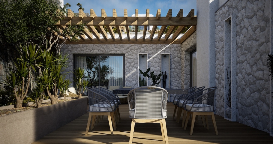 Отдельно стоящие виллы с уникальной архитектурой в районе Гюмюшлюк