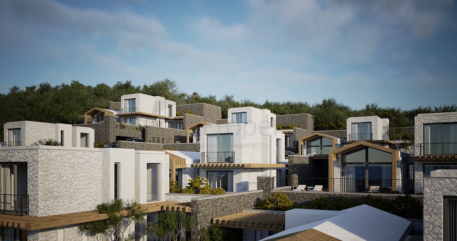 Отдельно стоящие виллы с уникальной архитектурой в районе Гюмюшлюк